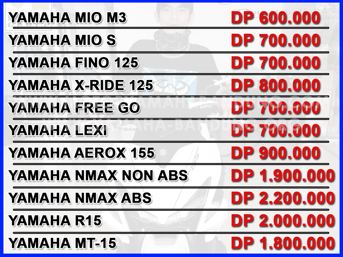 Dealer Motor Yamaha Bandung Kredit DP Minim Yamaha 2019